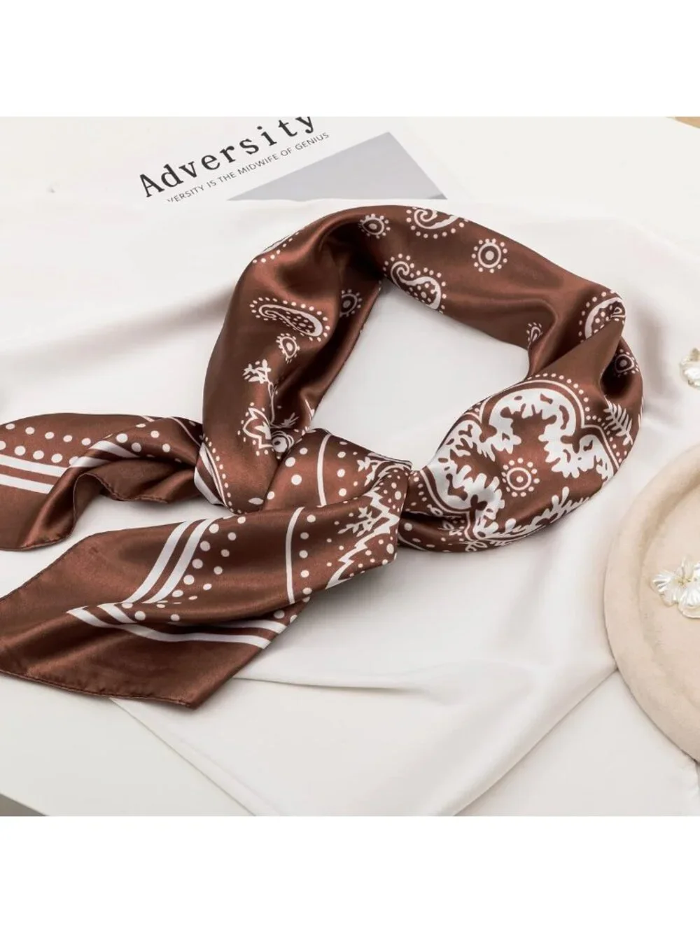 4PCS Silk Feel Head Scarves for Women | Satin Hair Wraps & Bandanas for Travel